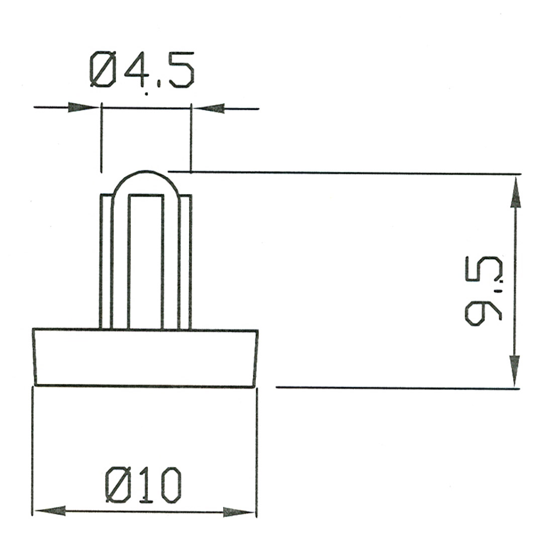 P0009-copia.jpg PIEDINO IN GOMMA PER WHIRPOOL - P0009 - immagine 1